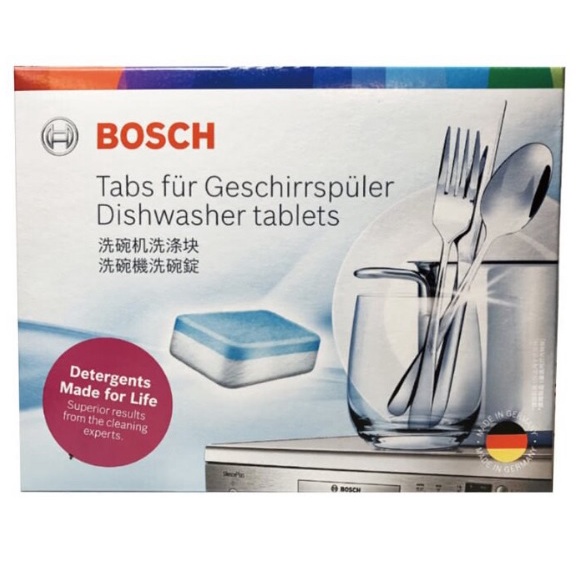 博世 BOSCH 洗碗機洗碗錠 30錠/盒 光潔劑 / 光亮劑 500ml  德國原裝進口