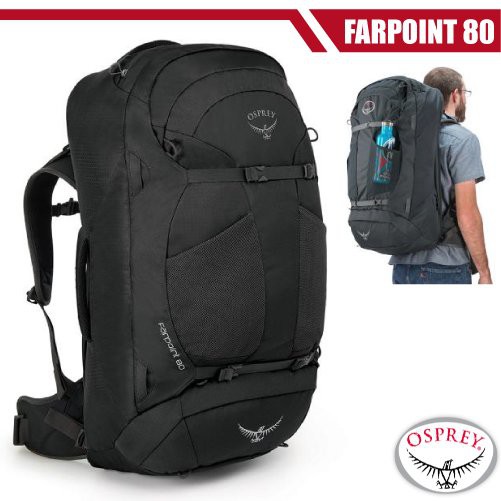 【美國 OSPREY】送》Farpoint 80L 輕量自助旅行背包.行李箱.旅行袋.登山背包