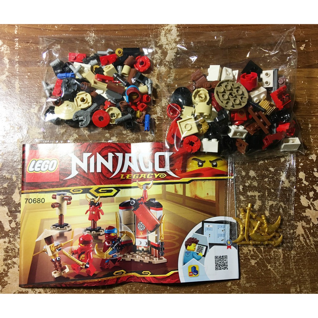 【無盒】LEGO 樂高 旋風忍者系列 NINJAGO 70680 寺廟修練 道館訓練 赤地 Kai