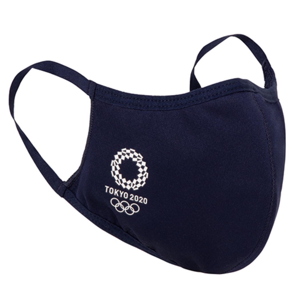 現貨🥇日本東京Tokyo 2020 Olympic奧運徽章PFE口罩-asics亞瑟士口罩（Navy藍色)