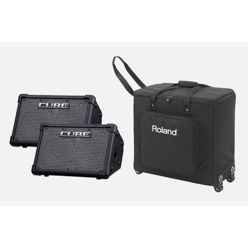 亞洲樂器 Roland CUBE Street EX PA Pack 100瓦便攜式電池供電立體聲音箱 2顆音箱+專用袋