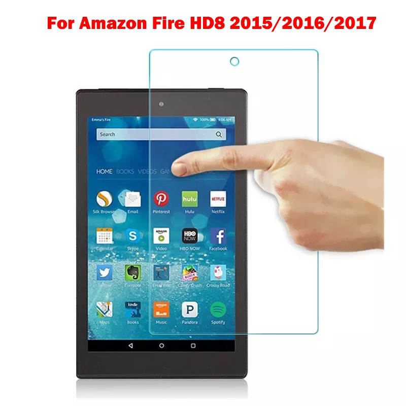 適用於 Kindle Fire HD 8 7 2017 2018 2019 HD 8 2020 Plus 9H 鋼化玻璃