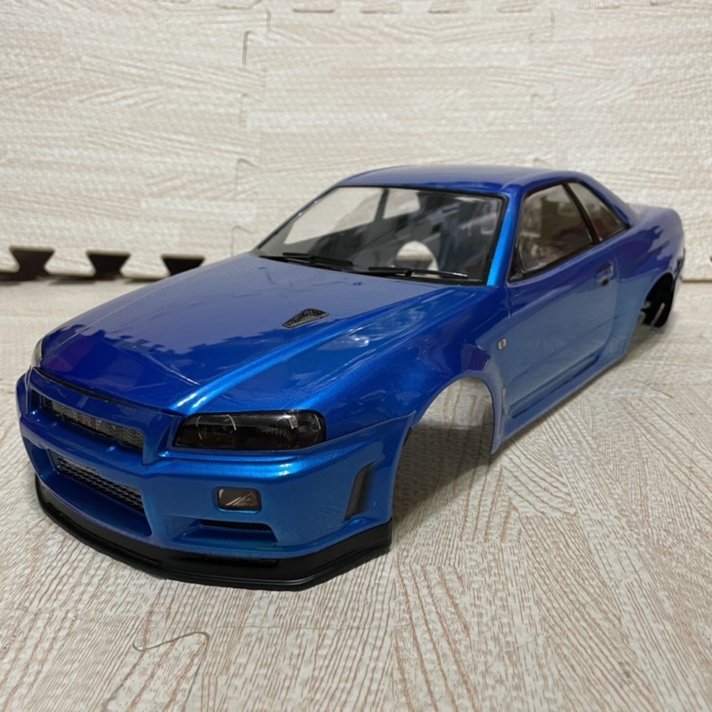 《賽鋒模型》現貨1/10 GTR SKYLINE R34 完成品 甩尾車殼 甩尾 車殼 1/10車殼