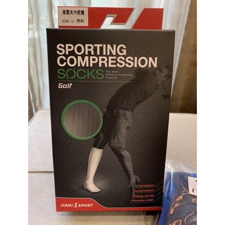 全新/JIANI男士golf高爾夫中統襪-L/藍色