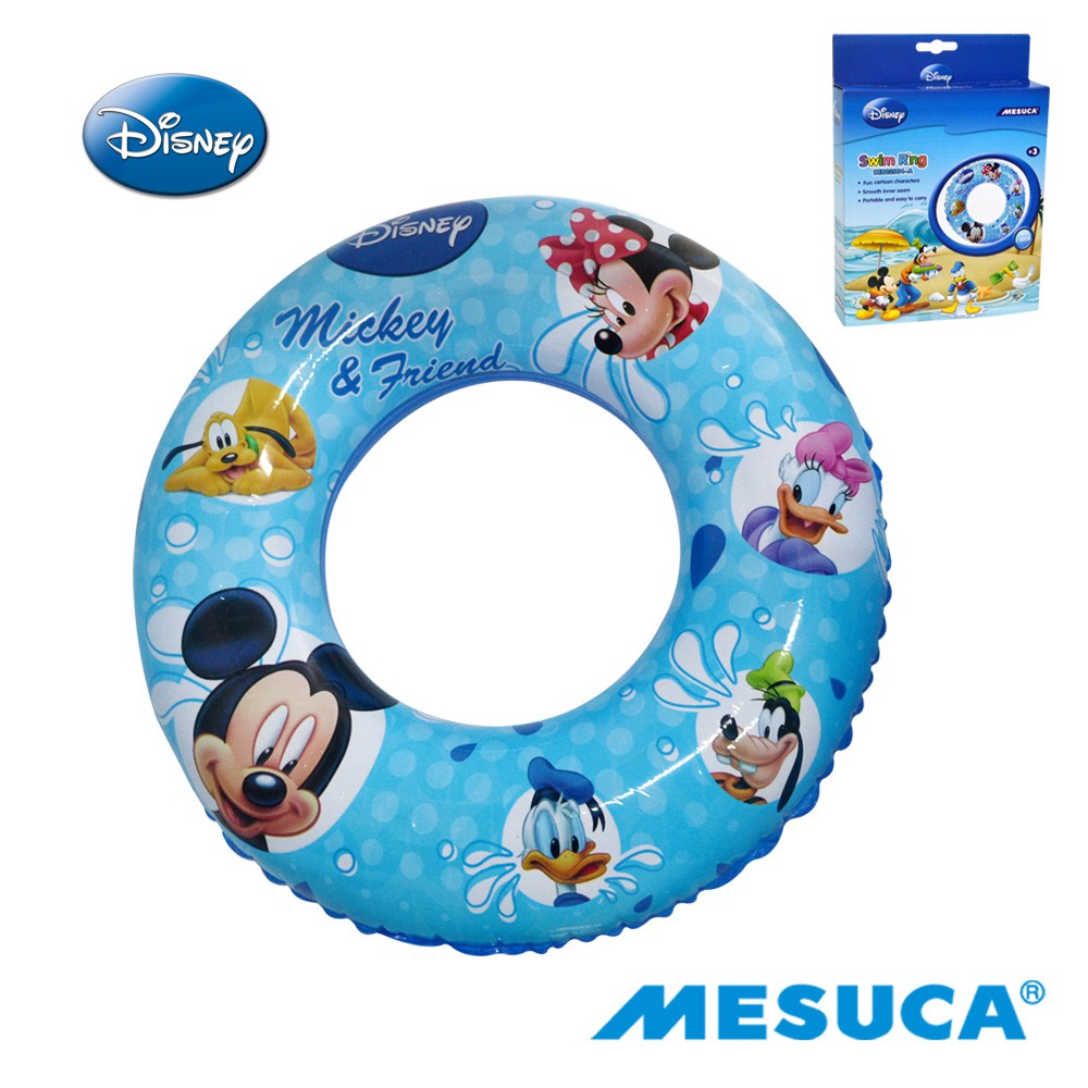 日本品牌【MESUCA】DISNEY迪士尼80cm充氣游泳圈-米奇63-01522-3