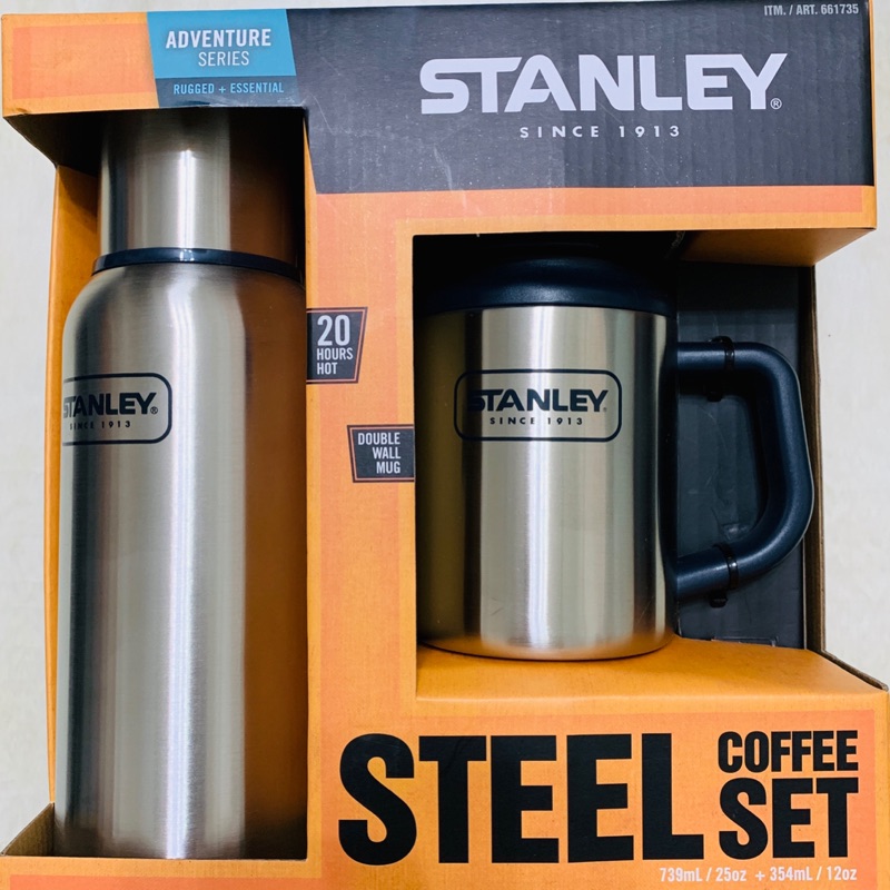 Stanley不鏽鋼真空保溫瓶馬克杯2件組