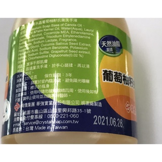 南僑 水晶葡萄柚籽 抗菌洗手液 320g 保存期限2024.06.28