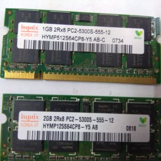 筆電用的記憶體 ddr2 2+1g