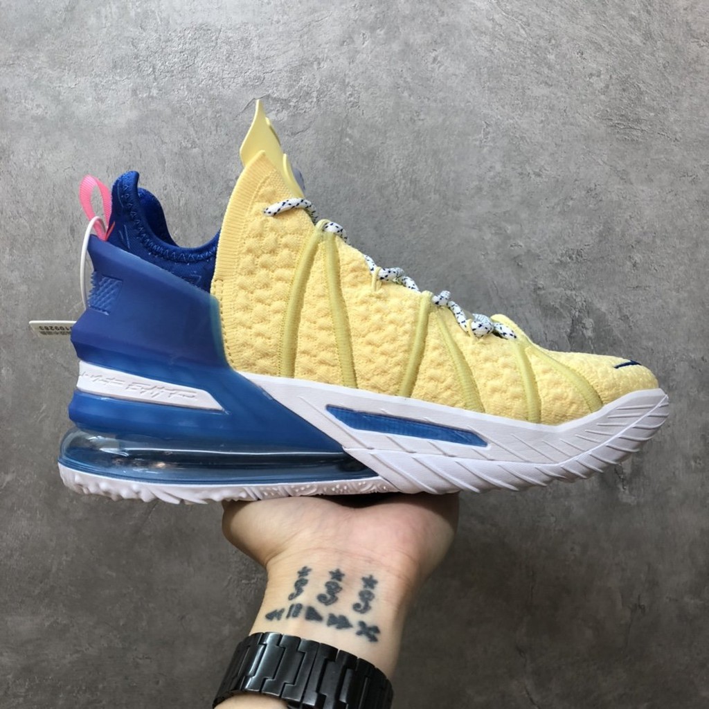 Nike LeBron 18代 Future Air 耐吉詹姆斯戰靴簽名款運動鞋 飛線編織籃球鞋 洛杉磯