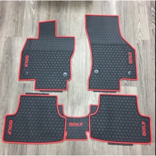 ～綠茶～ GOLF GTI 6代 7代 4代 CADDY POPL橡膠防水腳踏墊 橡膠腳踏墊 蜂巢式橡膠踏墊