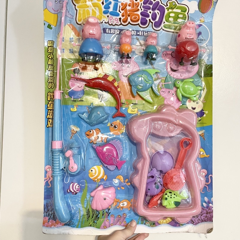 佩佩豬釣魚玩具 粉紅豬 小豬佩奇 兒童玩具 撈魚遊戲