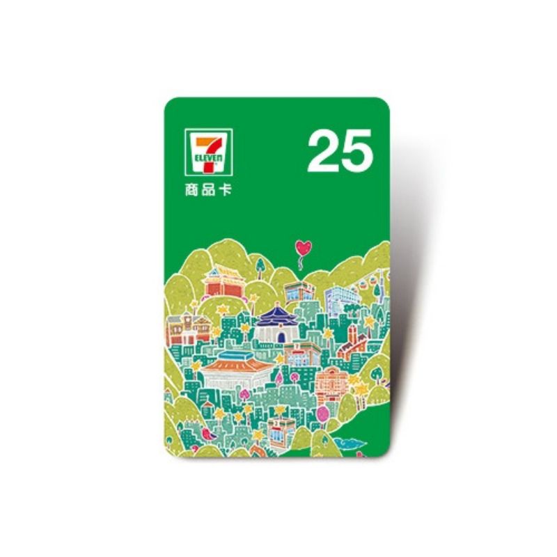 711統一超商25元虛擬商品卡-售22元