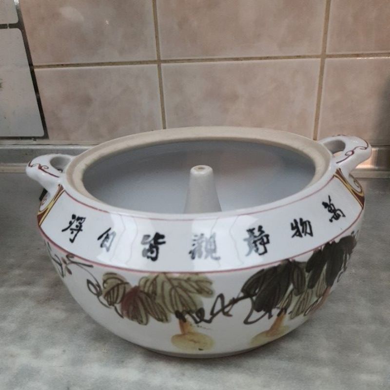 全新早期金門陶瓷氣鍋