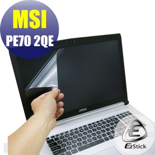 【EZstick】MSI PE70 2QE 6QD 系列專用 靜電式筆電LCD液晶螢幕貼 (高清霧面)