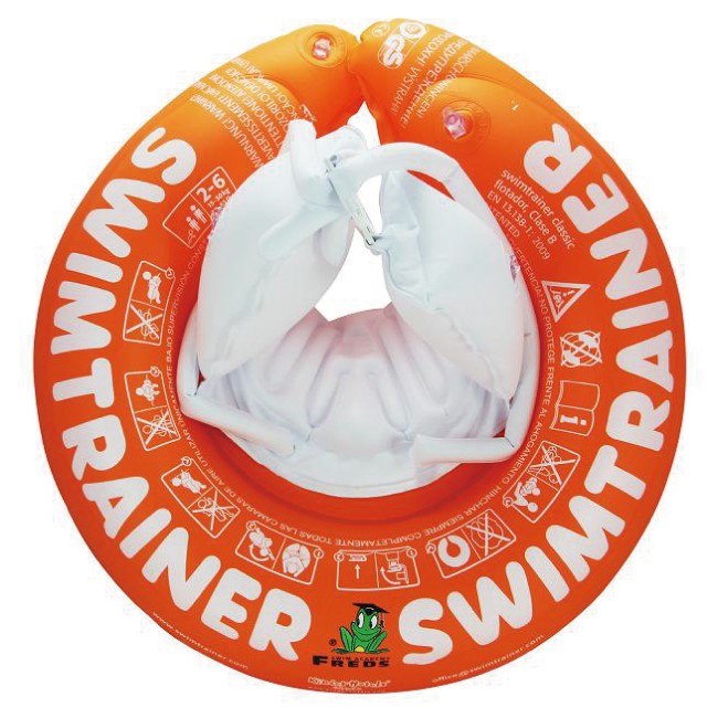 德國FREDS SWIMTRAINER Classic學習游泳圈/幼兒泳圈-橘(2-6歲)【麗兒采家】