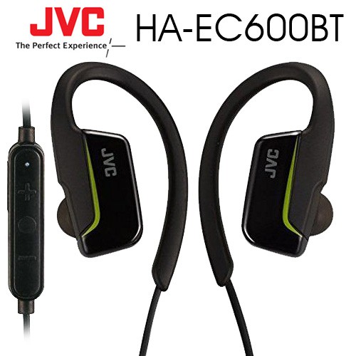 〔送收納盒〕JVC HA-EC600BT 黑 藍芽無線 耳掛式耳機 防汗防濺水IPX5