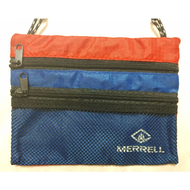 全新 Merrell 紅藍色隨身側袋