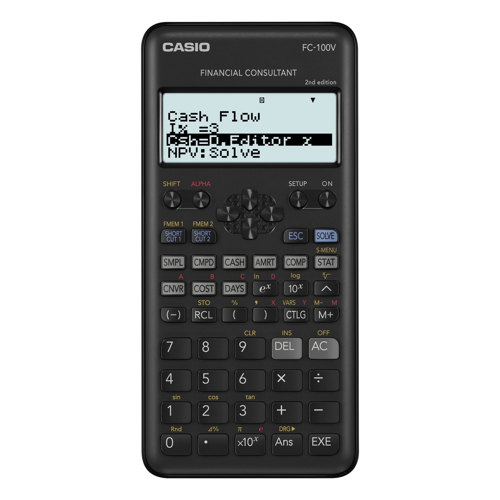 【光南大批發】卡西歐CASIO工程用計算機財務型- (AAA 電池)FC-100V-2新版