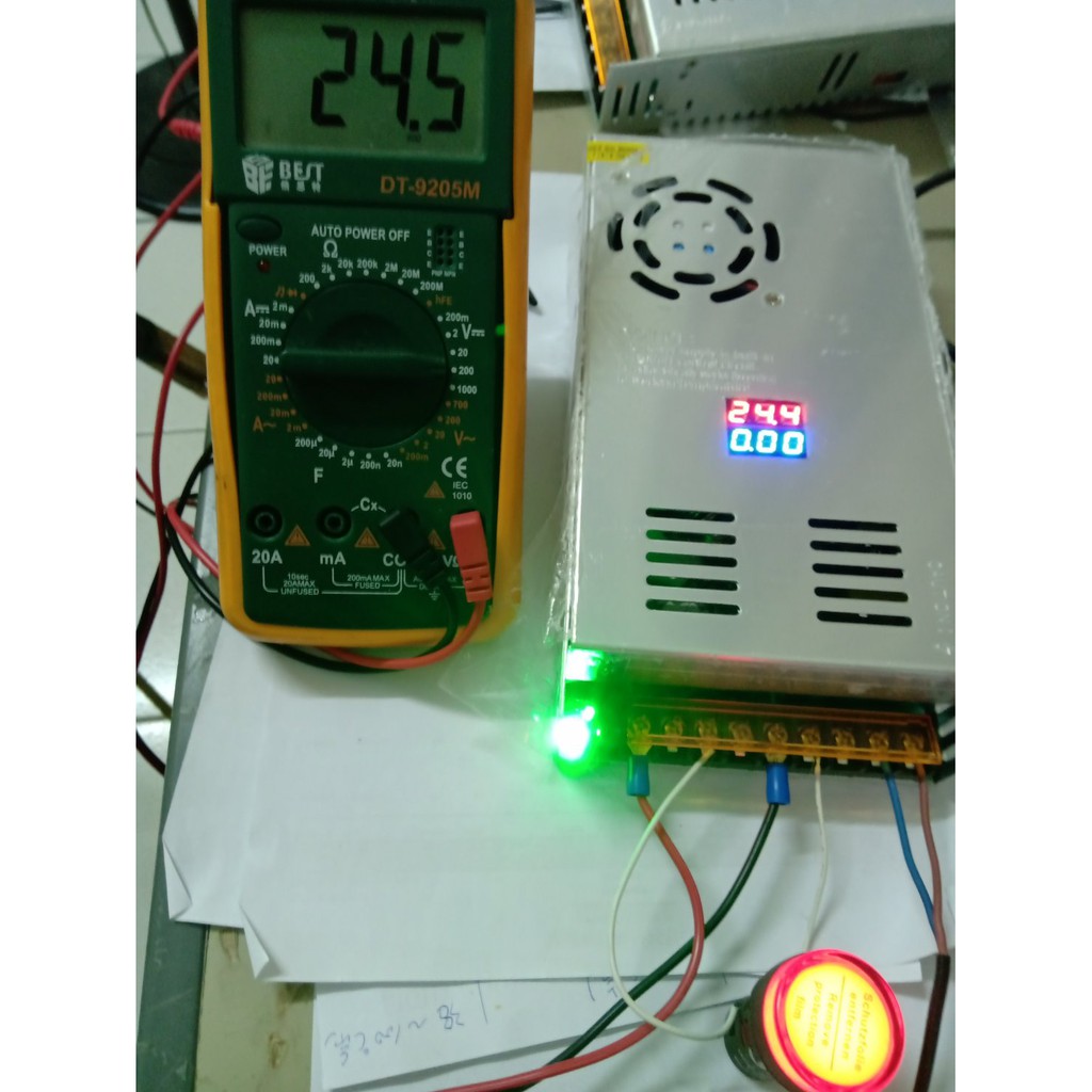 AC110V/220V轉 DC0~24V 600W 電源供應器 電壓電流雙顯示並可調整(旋紐款式)(技術性商品,請先詢問