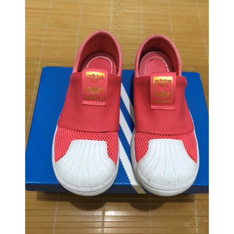 adidas superstar smr 360 I  透氣款 洞洞  運動 童鞋  桃紅色 女童鞋