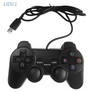 LIDU1 USB手柄遊戲手柄單/雙振動遊戲控制器PC電腦