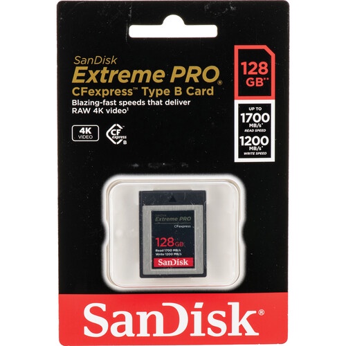 【SanDisk】Extreme Pro CFexpress 128 GB 高速記憶卡 Type B (公司貨)