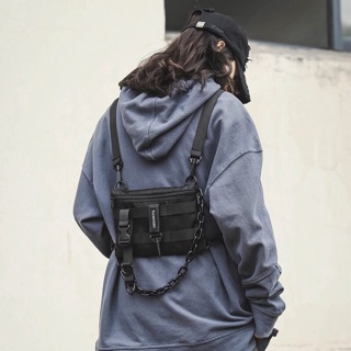 【Shopdcc】 🇰🇷韓國吊帶扣環多功能掛包 戰術背包 軍裝 背心 小包 背包 扣環 配件