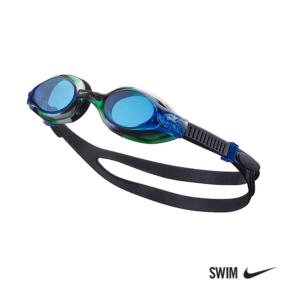 NIKE SWIM 兒童運動型泳鏡Swoosh藍NESSA187-400