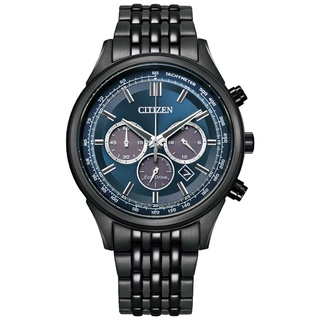 CITIZEN 星辰【CA4418-82L】Chronograph 巖手縣光動能三眼計時男錶-藍 / 41.7mm