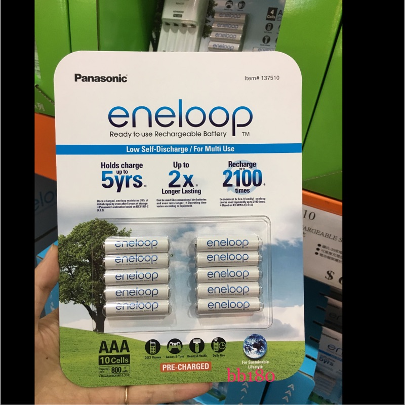 Panasonic eneloop 10入 3號&amp;4號充電電池 costco 好市多