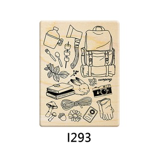 Micia 楓木印章-P384盛夏露營趣 露營用品 背景(I293)