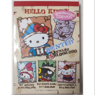 日本三麗鷗限定 Hello Kitty A6記事本 日本製