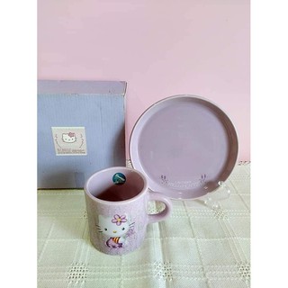 00”kitty 薰衣草咖啡杯組