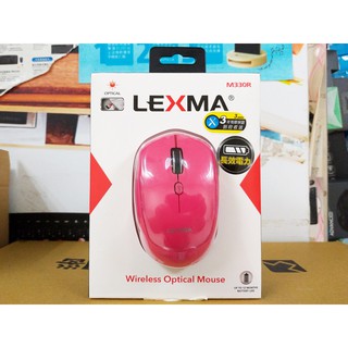 【本店吳銘】 雷馬 LEXMA M330R 無線光學滑鼠 粉色 粉紅 5段dpi切換 6鍵設計 舒適手感 3年保固