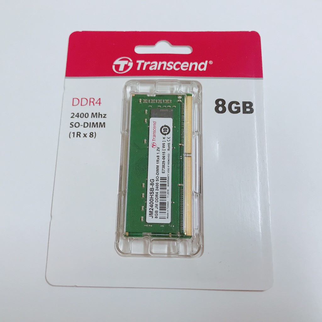 Trandscend 創見 8GB DDR4 2400 筆電專用記憶體