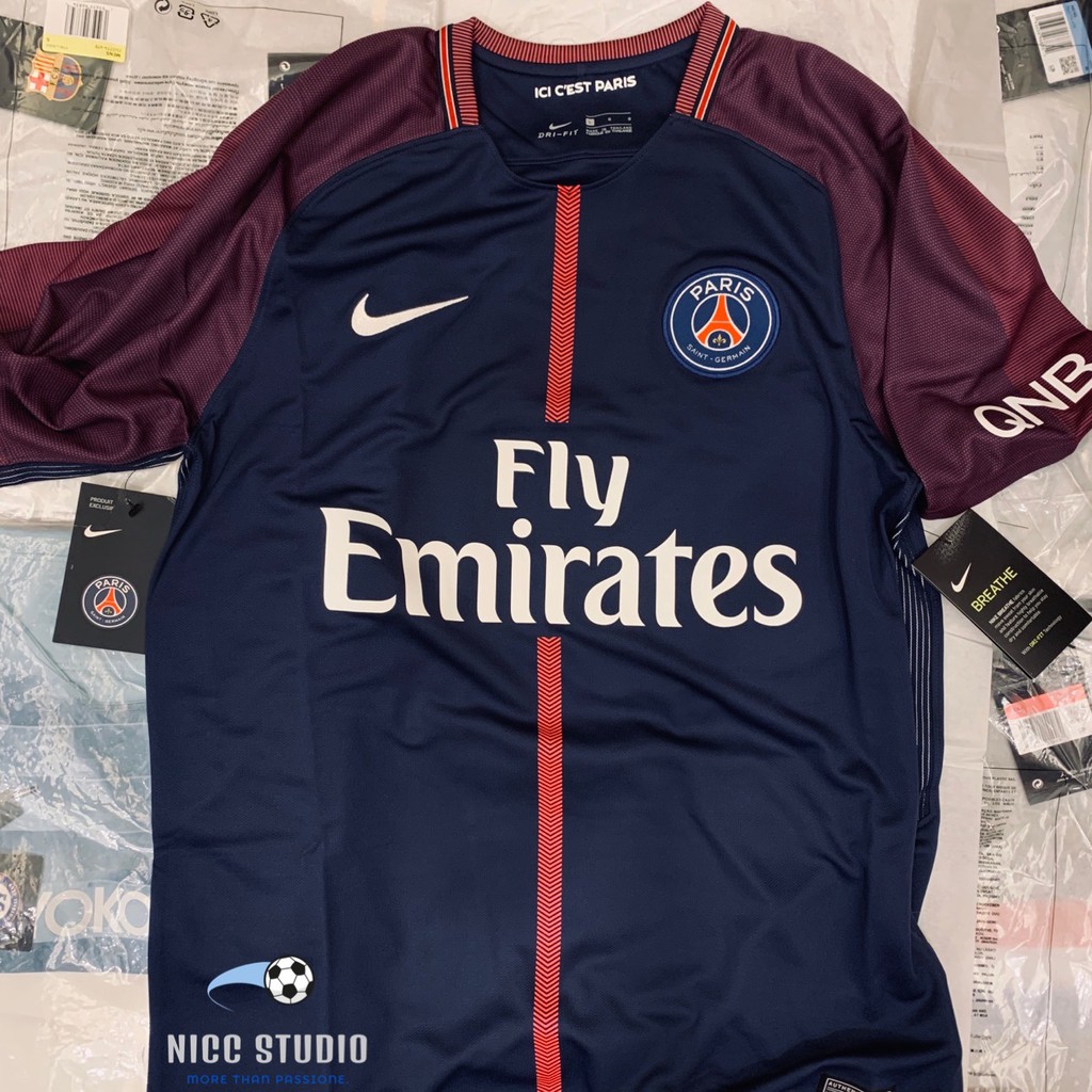 (M.XL)正品NIKE PSG1718Paris Saint-Germain巴黎聖日耳曼主場球迷版短袖足球衣