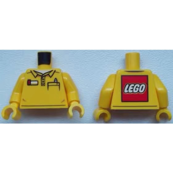 LEGO 60097 樂高 限定人仔 LOGO cty578 樂高店員 身體 制服【玩樂小舖】