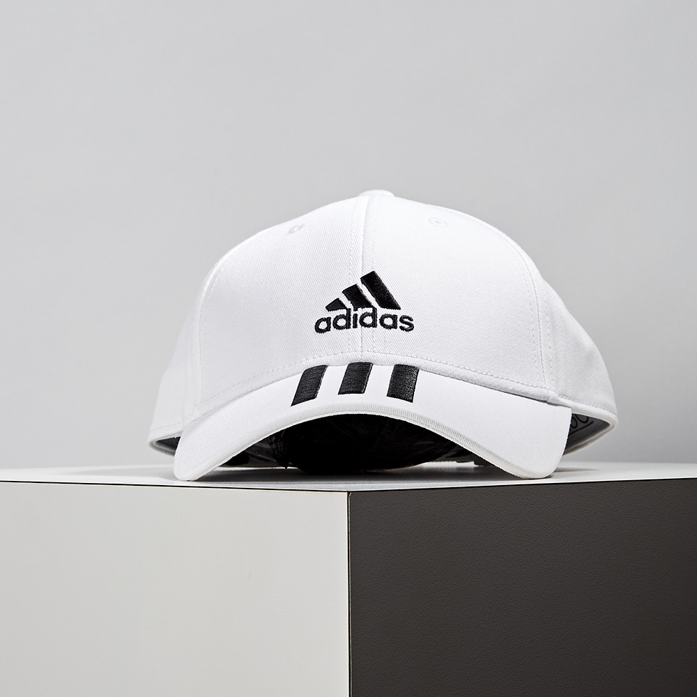 Adidas Bball 3S Cap CT 白 休閒 運動 老帽 棒球帽 FQ5411
