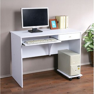 寬100實用一抽屜一鍵盤電腦桌(送主機架) 書桌 工作桌 型號PC1053