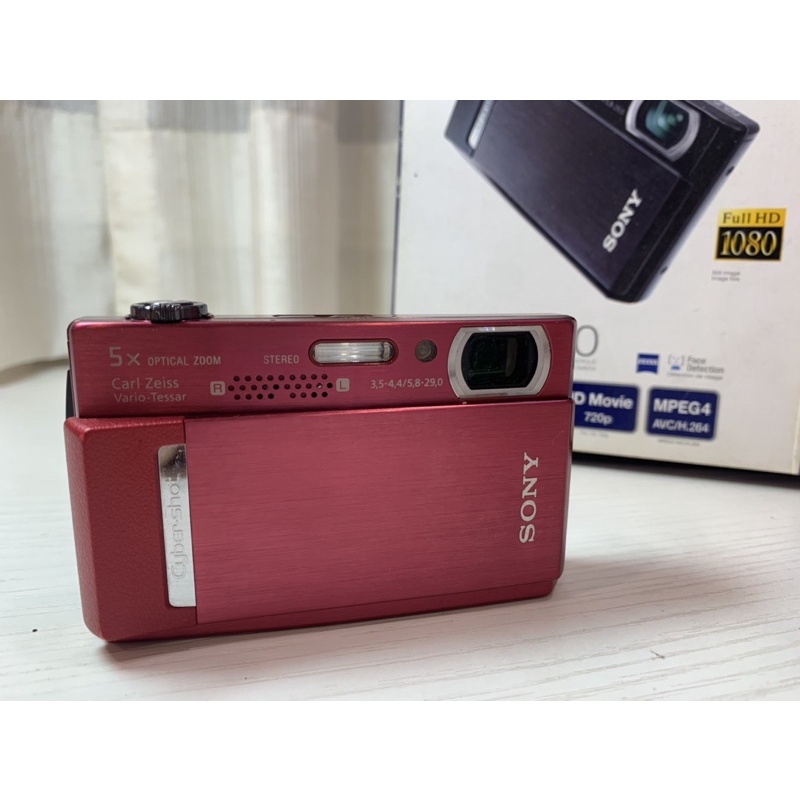 Sony DSC-T500數位相機 酒紅 攝影機 中古相機