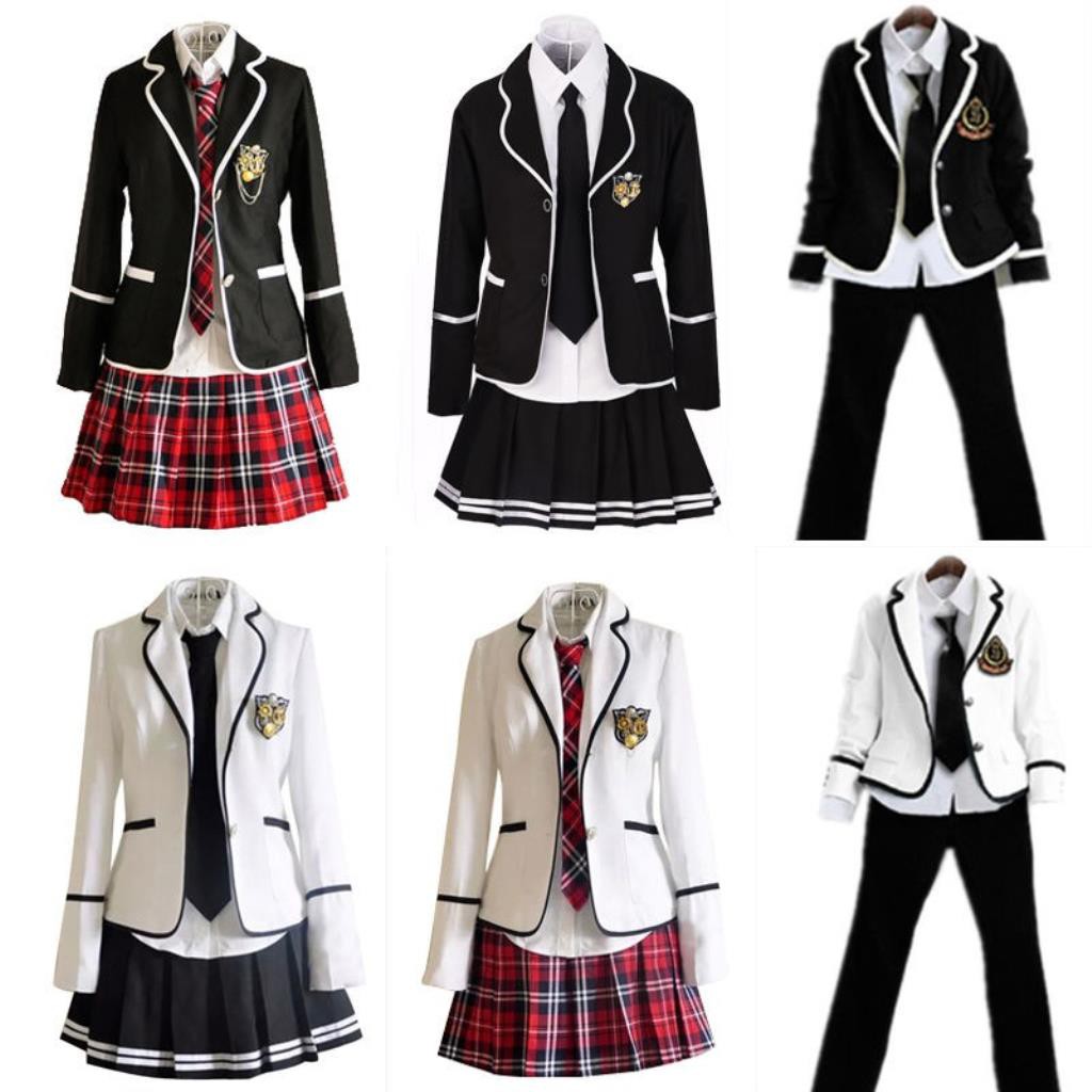 101店鋪 兒童英倫風學院風校服套裝韓國中學jk制服女子中學生高中班服 蝦皮購物