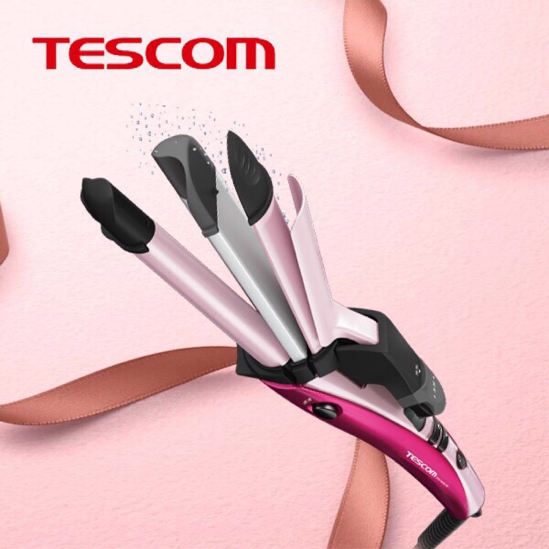 Tescom負離子直捲波三用燙髮棒 ipw1650tw 電棒捲 離子夾