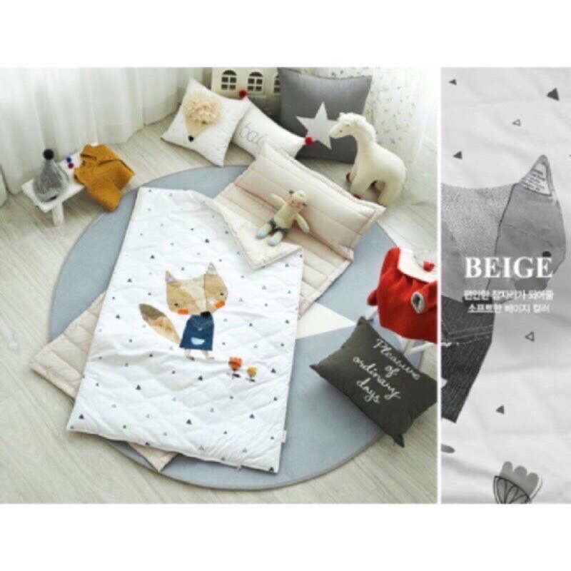 |僅下過水｜韓國品牌-正版[Prielle]幼兒園兒童睡袋 超細纖維 防螨抗菌款 好收納 春夏款3D睡袋 睡袋 兒童睡袋