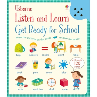 【Usborne】英文單字有聲書 Listen and Learn First Get Ready for School