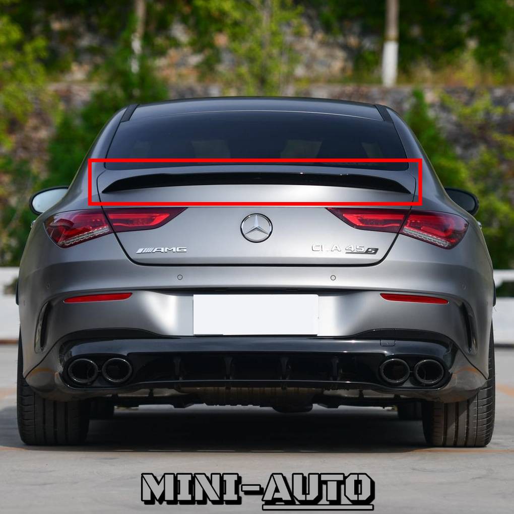 MINI-AUTO☑️ CLA45S款 碳纖維尾翼 鴨尾改裝 抽真空卡夢 2020＋ BENZ C118 副廠 賓士