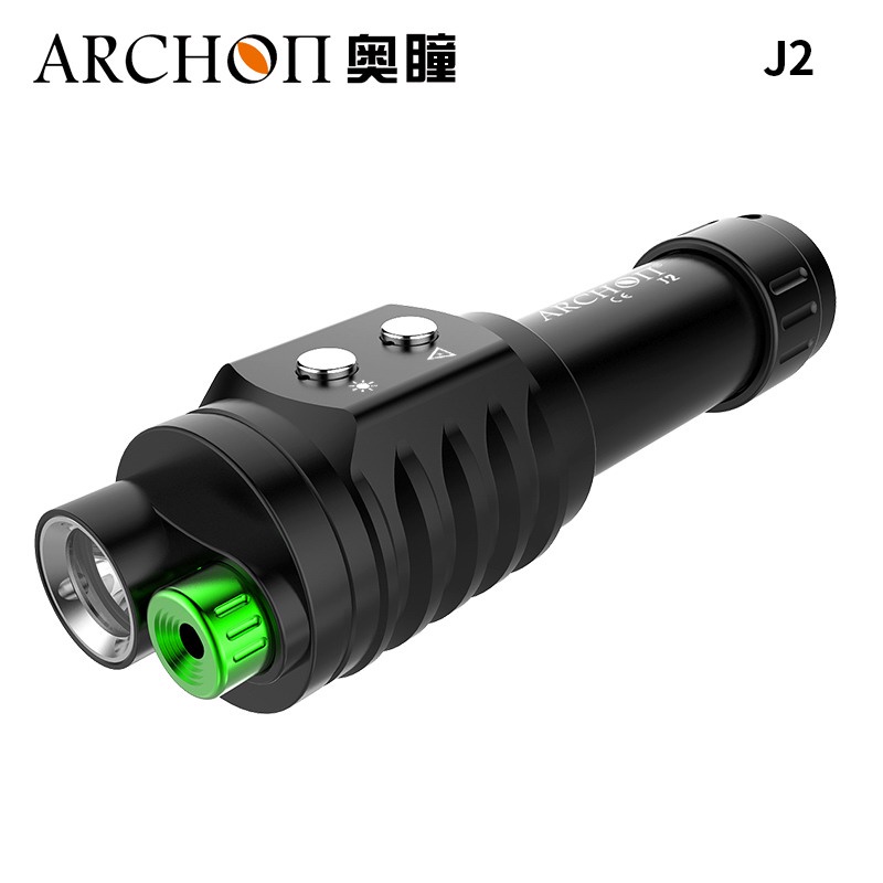 ARCHON奧瞳 J2二合一白光加綠光潛水手電筒