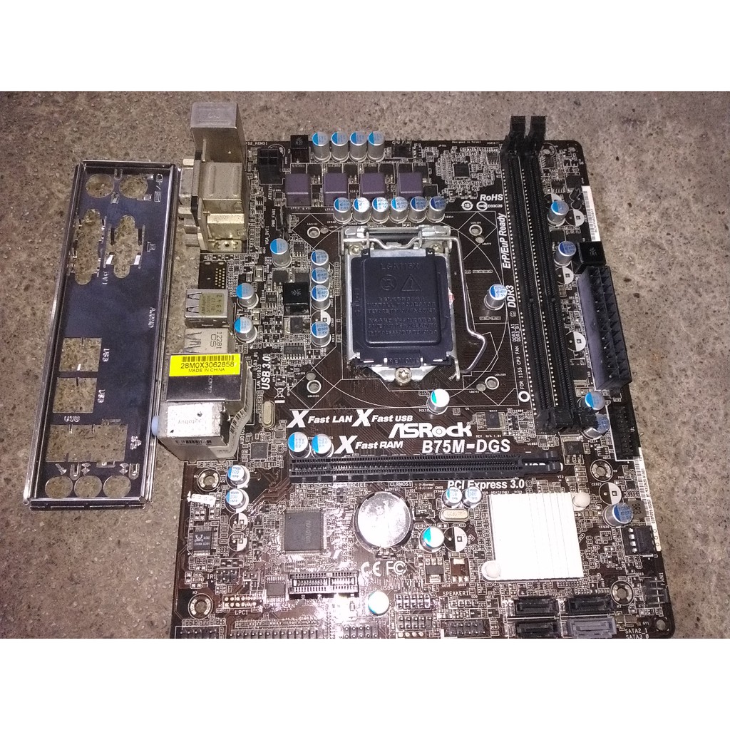 華擎 ASROCK B75M-GDS 1155 腳位主機板 良品