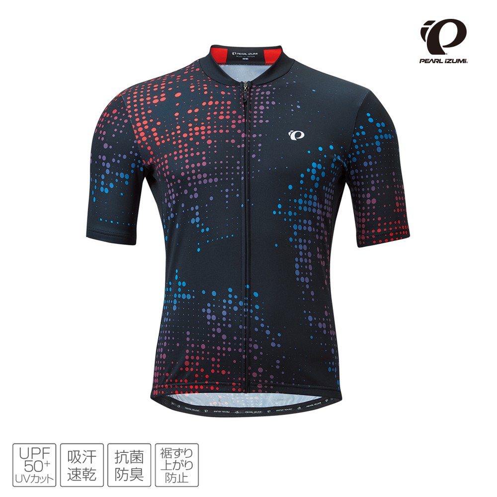 【Pearl izumi】621-B-2 男性設計款短袖車衣 黑底馬賽克