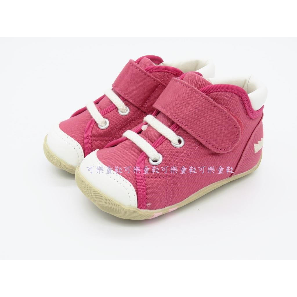 Moonstar日本原裝進口、日本製專利機能寶寶學步鞋(草莓粉)(寶寶段12.5~14.5號)