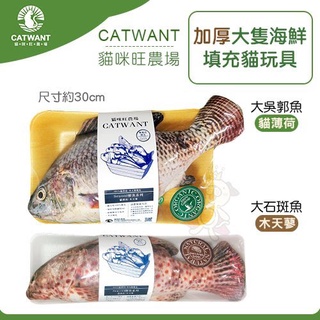✨橘貓MISO✨貓咪旺農場《加厚款貓薄荷-大吳郭魚｜木天蓼-大石斑魚》 貓玩具 貓草包